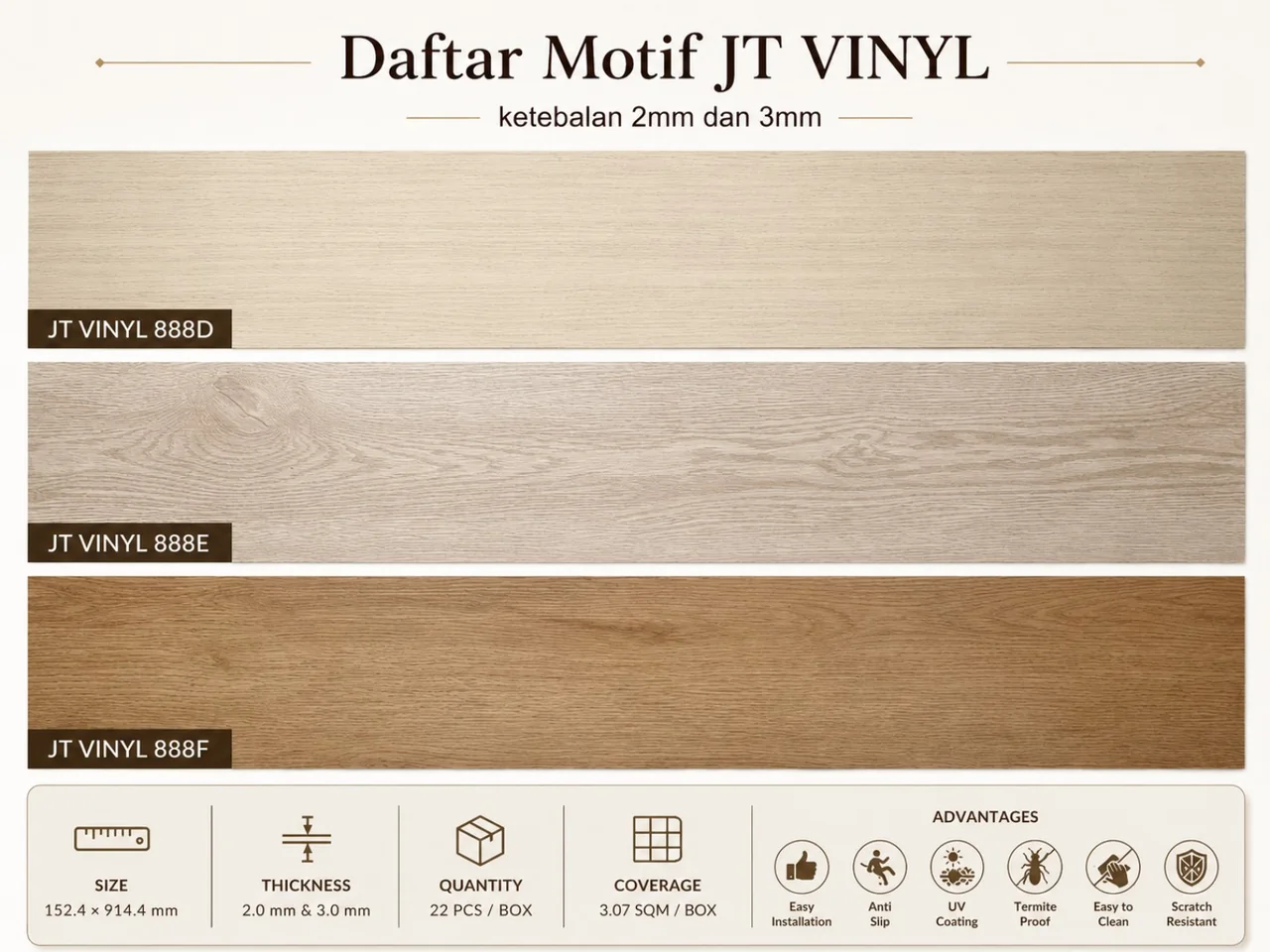 JT VINYL 888D–888F