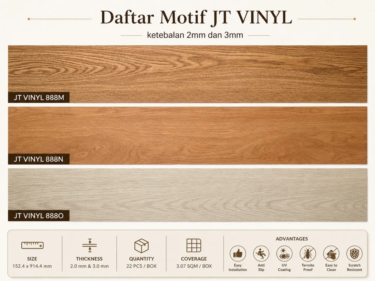 JT VINYL 888M–888O