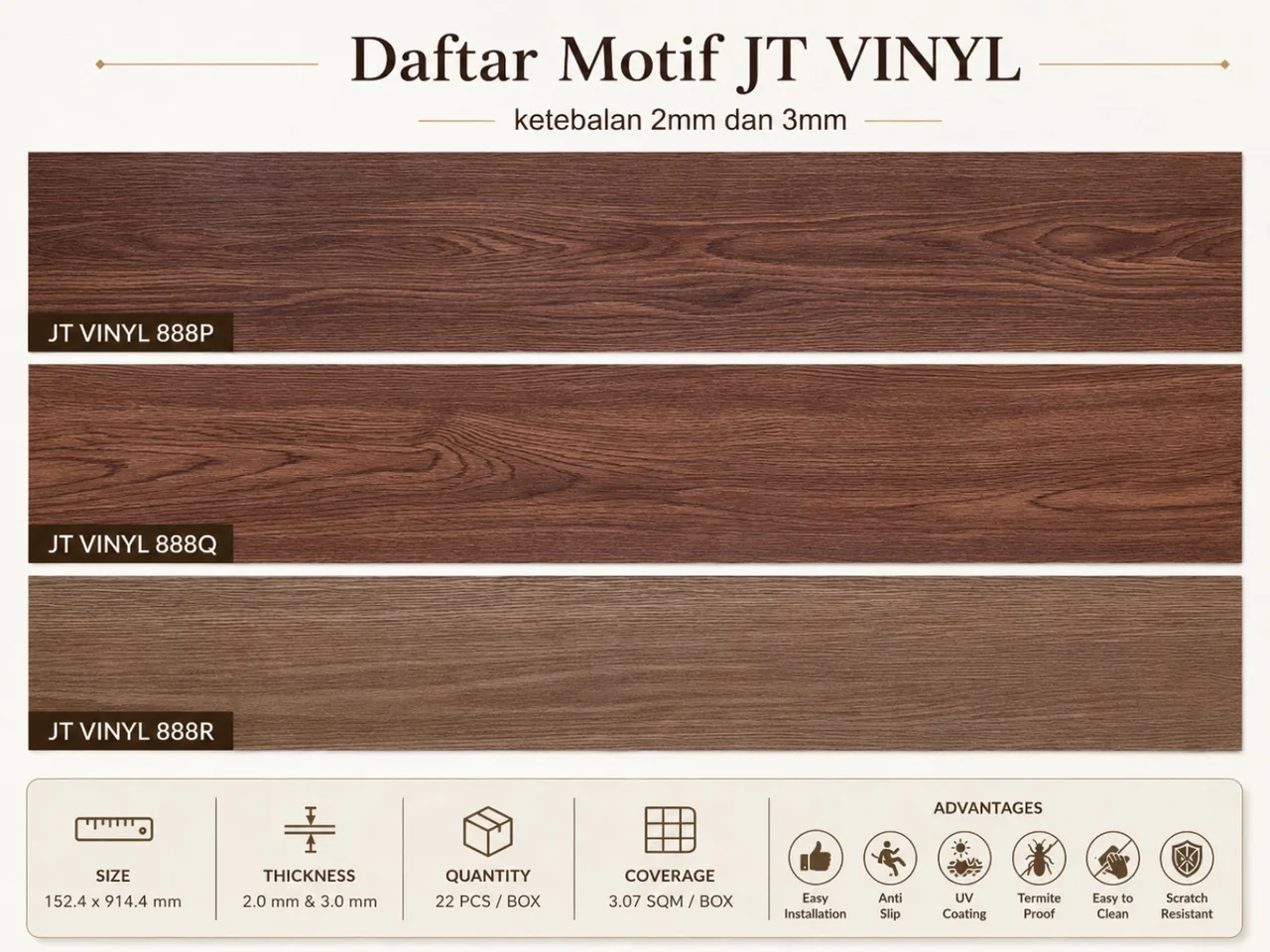 JT VINYL 888P–888R